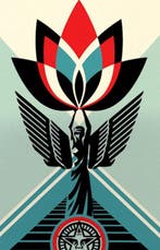 Shepard Fairey (OBEY) (1970) - Lotus Angel