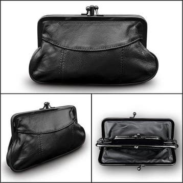 THL Design  Dames Knip Beurs Portemonnee Dames Echt Leer, Overige merken, Overige kleuren, Verzenden, Nieuw