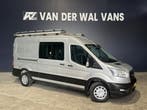 Ford Transit 2.0 TDCI 131pk L3H2 Dubbele Cabine Euro6 Airco, Stof, Gebruikt, Overige kleuren, Dealer onderhouden