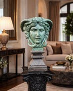 sculptuur, XL Marble Medusa 40kg - 57 cm - Marmer