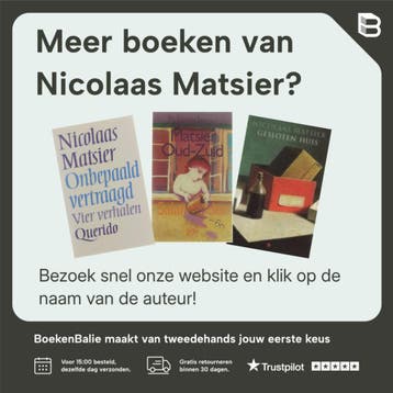 GESLOTEN HUIS - Nicolaas Matsier 9789023433125, Verzenden, Gelezen, Nicolaas Matsier