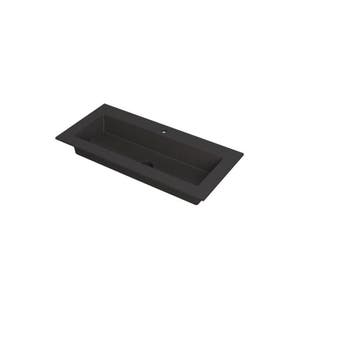 ink kraft wastafel 1200x450mm quartz mat zwart, Ophalen of Verzenden, Nieuw