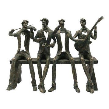 sculptuur, Abstract Jazz Band Sculpture – Hand Finished