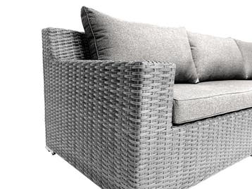 7-persoons Loungeset Colorado Blended Grey met beige kussens, Ophalen of Verzenden, Nieuw, 7 zitplaatsen, Loungeset
