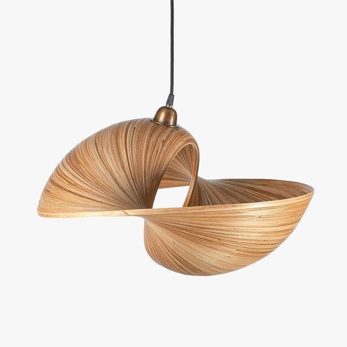 Sooka Interior - Plafondlamp - Bamboe, Brons - Udara, Antiek en Kunst, Kunst | Designobjecten