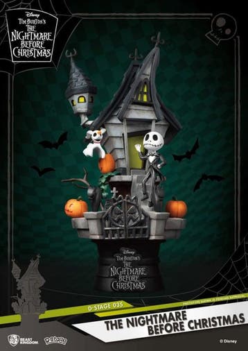 Nightmare before Christmas D-Stage PVC Diorama Jacks Hau..., Verzenden, Zo goed als nieuw