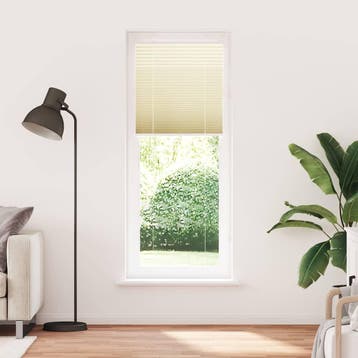vidaXL Plissé rolgordijn 70x200 cm stofbreedte 69,4 cm, Huis en Inrichting, Verzenden, Nieuw, Crème