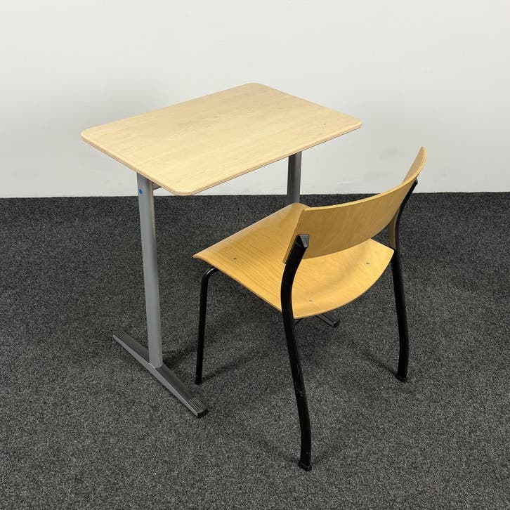 Schoolsetje Ahrend Stoel + Schoolbureau, Huis en Inrichting, Stoelen, Gebruikt, Ophalen of Verzenden