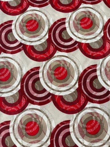 Retro-futuristische - optische Space Age in rood en