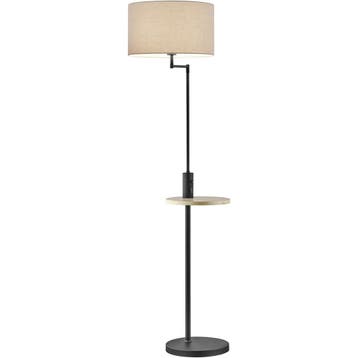 LED Vloerlamp - Trion Cliso - E27 Fitting - Rond - Mat Zwart, Ophalen of Verzenden, Nieuw, Metaal, Overige fittingen
