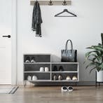 vidaXL Schoenenkast 102x36x60 cm bewerkt hout betongrijs, Verzenden, Nieuw