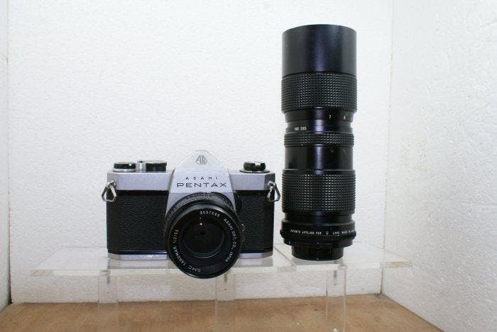 Asahi Pentax SP 1000 + Super Takumar 1:2/55//Vivitar Auto, Audio, Tv en Foto, Fotocamera's Analoog