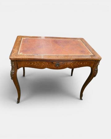 Schrijftafel - Verguld brons, Walnoot - Louis XVI stijl