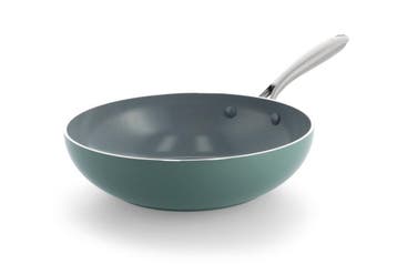 BK BK wokpan Ø28cm keramisch PFAS-vrij groen, Verzenden, Nieuw