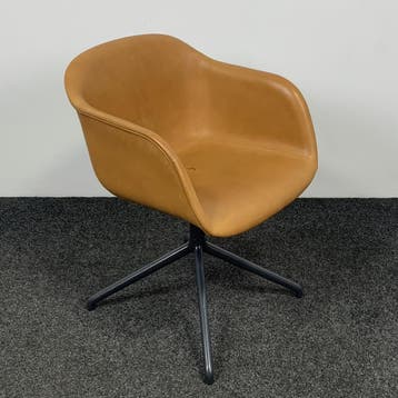 Muuto Fiber Stoel - Cognac, Ophalen of Verzenden, Gebruikt