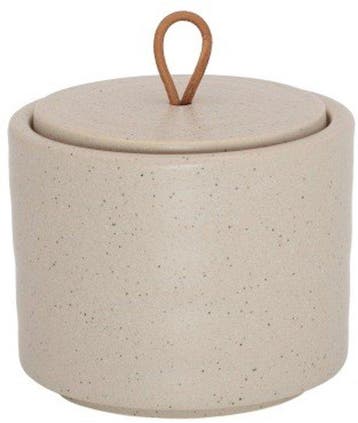 Leeff Voorraadpot Keramiek – Taupe L (Nieuw), Huis en Inrichting, Keuken | Servies, Verzenden, Nieuw