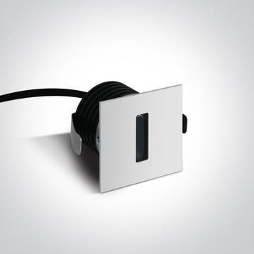 Online veiling: One Light 68004/W/W, 3W LED wandinbouwlamp, Huis en Inrichting, Nieuw