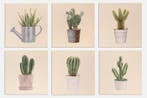 6 mooie wandtapijten in gobelinweefsel zonder afwerking met