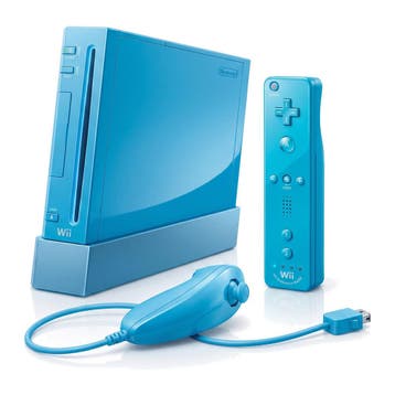 Nintendo Wii Console - Blauw, Verzenden, Zo goed als nieuw