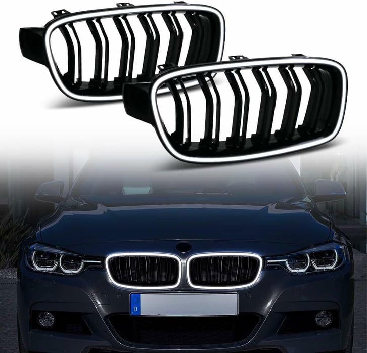 Dubbelspijls LED Grillen BMW F30 F31 2012-2019 B9242, Auto-onderdelen, Carrosserie en Plaatwerk, Nieuw, BMW, Voor