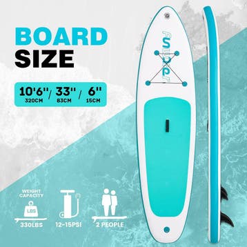FunWater Stand Up Paddling Board Opblaasbaar SUP-board met p, Verzenden, Zo goed als nieuw