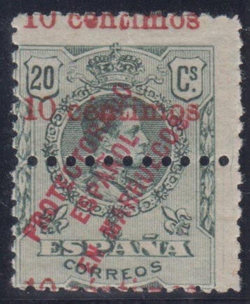 Marokko 1920 - Postzegels van Marokko uit 1915. 10 céntimos, Gestempeld
