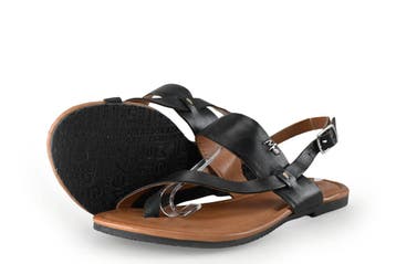 Mexx Sandalen in maat 38 Zwart, Mexx, Verzenden, Zwart, Sandalen of Muiltjes