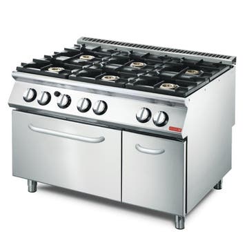 Gastro M 700 plus 6-pits gasfornuis met gasoven GM70/120CFG, Verzenden, Nieuw in verpakking