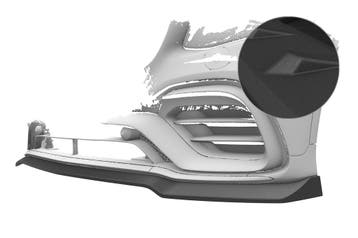 Cup spoiler lip voor Mercedes Benz GLC X253 / C253 CSL896-S, Verzenden, Nieuw