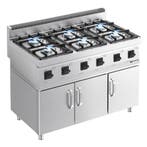 GGM Gastro | Gasfornuis - MARIO 700 - 1200x700mm - 36,0 kW -, Verzenden