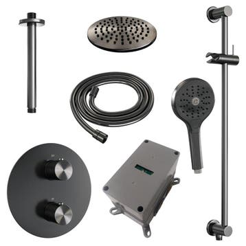 Brauer Gunmetal Carving Thermostatische Regendoucheset, Ophalen of Verzenden, Nieuw