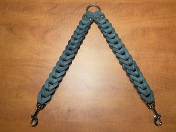 Leren duo honden riem Grey, Ophalen of Verzenden, Nieuw