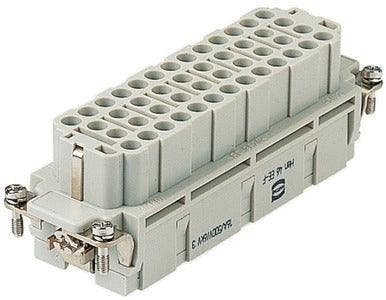 Harting Han Ee 46-Pin Vrouwelijke Crimp Connector Invoeging, Doe-het-zelf en Verbouw, Elektra en Kabels, Overige typen, Nieuw