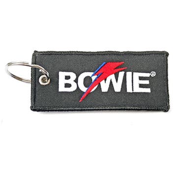 David Bowie Flash Logo Patch Keychain officiële merchandise, Verzamelen, Ophalen of Verzenden, Nieuw, Gebruiksvoorwerp