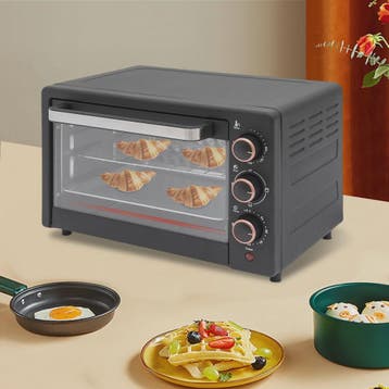 Elektrische Oven 1000W - 22L met Grillpan - Bakken, Grillen, Witgoed en Apparatuur, Verzenden, Nieuw
