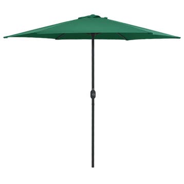vidaXL Parasol met aluminium paal 270x246 cm groen, Verzenden, Nieuw, 2 tot 3 meter