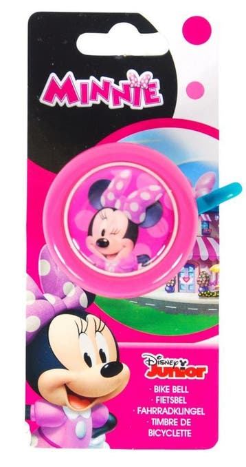 Volare Disney Minnie Fietsbel Kind Roze, Nieuw