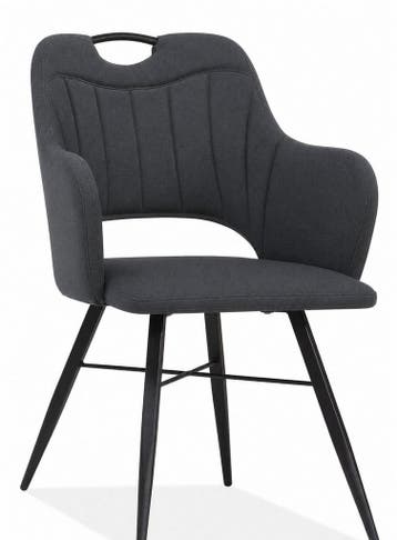 Eetkamerstoel Jewel - eetkamerstoelen - Antraciet, Nieuw, Overige materialen