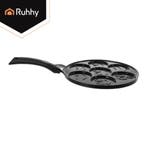 Ruhhy Zwarte mini pannenkoekenpan voor inductie en gas, 7..., Ophalen of Verzenden, Nieuw