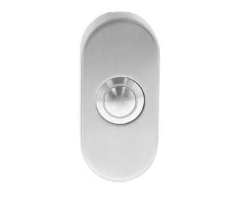 Intersteel beldrukker ovaal rvs, Verzenden, Nieuw