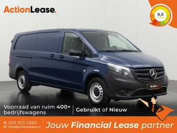 Mercedes Vito Bestelbus L3 H1 2022 Diesel Automaat, Auto's, Automaat, Zwart, Blauw, Diesel