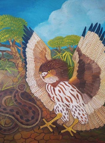 Afro Fieramosca (1993) - Falco e serpente (XL)