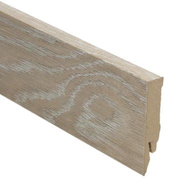 Rechte folieplint 70x14 Scarlet Oak beige (Folie plinten), Overige materialen, Verzenden, 50 tot 150 cm, Overige typen