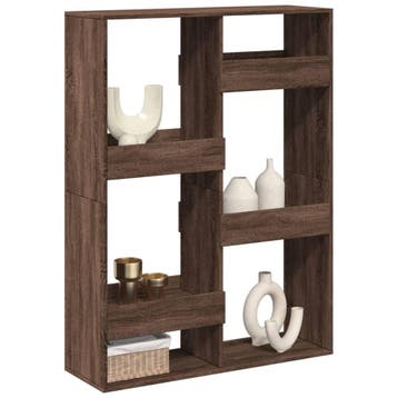 vidaXL Kamerscherm 100x33x135 cm bewerkt hout bruin, Verzenden, Nieuw, Overige houtsoorten