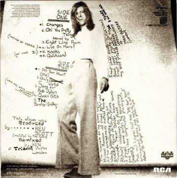 David Bowie - Hunky Dory (LP 1972) Early UK Press RCA Orange, Cd's en Dvd's, Ophalen of Verzenden, Gebruikt