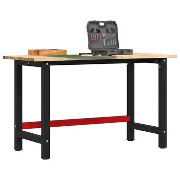 vidaXL Werkbank 140x60x81,5 cm massief eikenhout, Verzenden, Nieuw