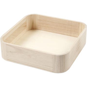 Dienblad, H: 7 cm, afm 25x25 cm, 1 stuk, Nieuw