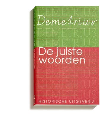De juiste woorden / Historische Paperbacks / 7 - Demetrius, Verzenden, Zo goed als nieuw, Demetrius