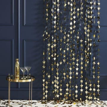 Folie Gouden Backdrop Sterren, Ophalen of Verzenden, Nieuw