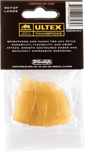 Jim Dunlop rechtshandige Ultex duimplectrum large 4-pack, Muziek en Instrumenten, Ophalen of Verzenden, Nieuw, Banjo